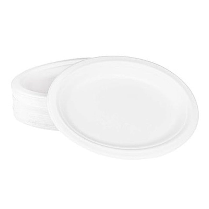Compostable Oval Bagasse Plates Eco-Friendly
