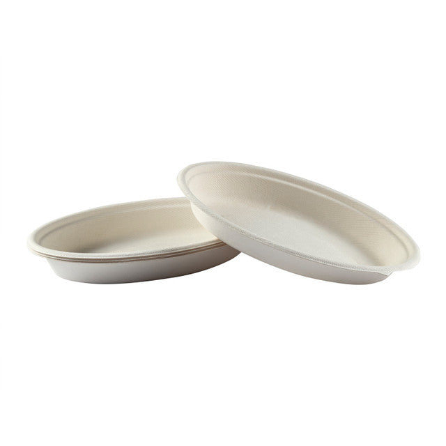 Compostable Fiber Burrito Bowl Oval PFAS Free