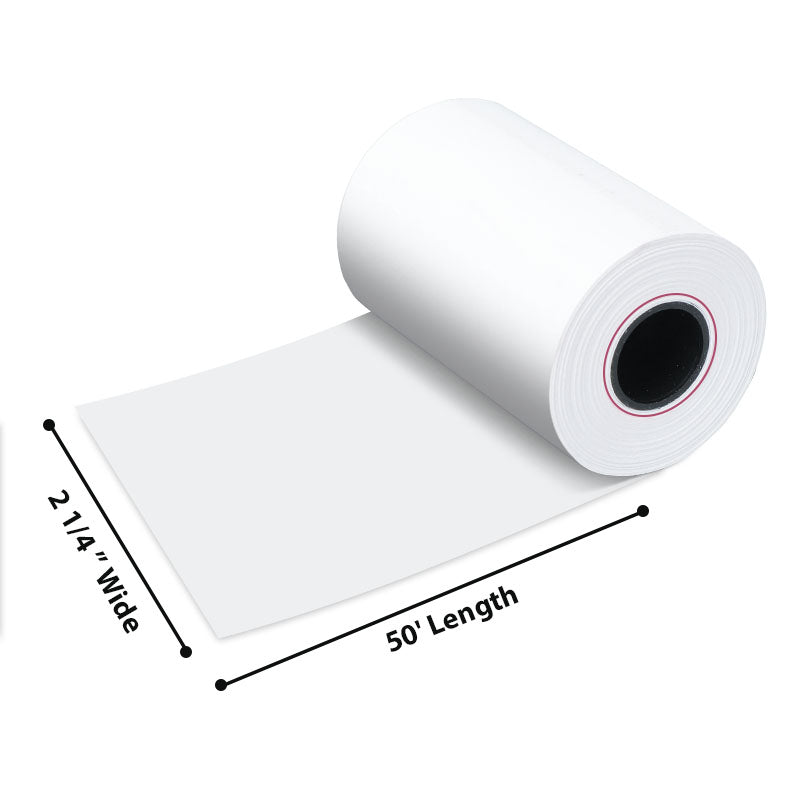 2 1/4" x 50' Thermal Paper White