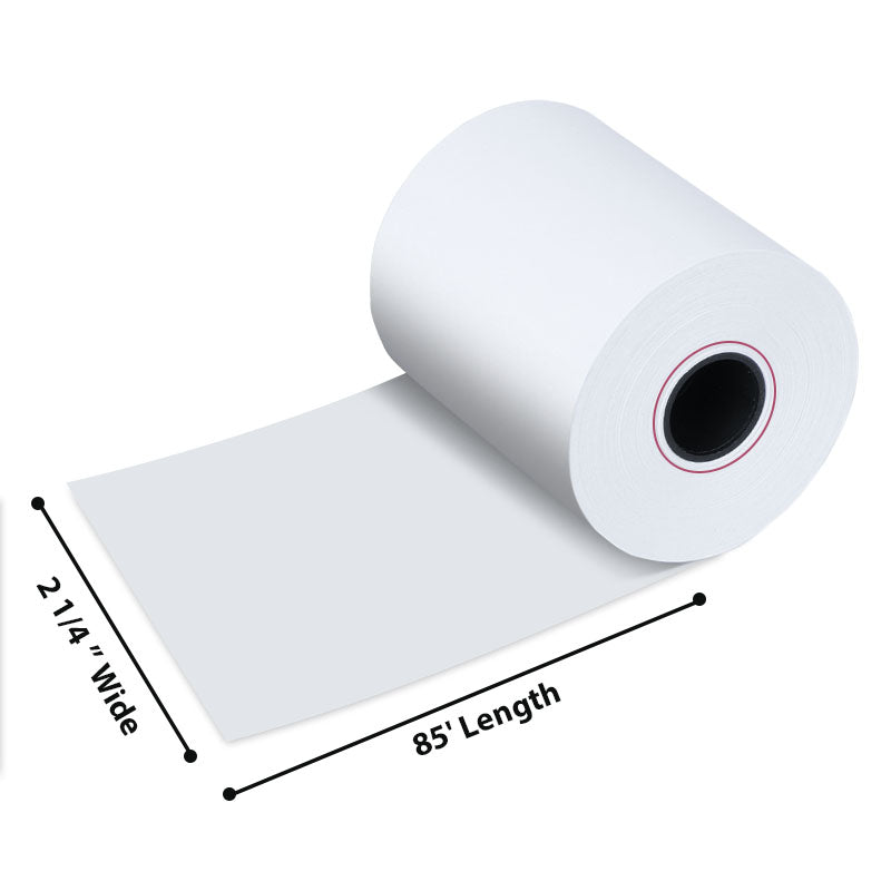 2 1/4" x 85' Thermal Paper White