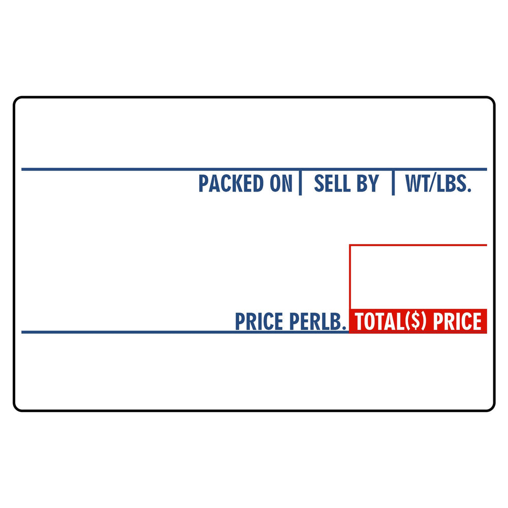 CAS LST-8010 Labels, 58mm x 40mm,  UPC 12 Rolls