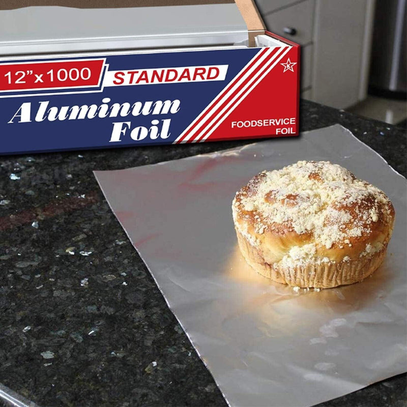 12"x1000' Standard Aluminum Kitchen Foil Rolls