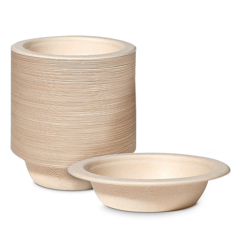 Compostable Disposable Fiber Paper Bowls,Salad Bowls PFAS Free