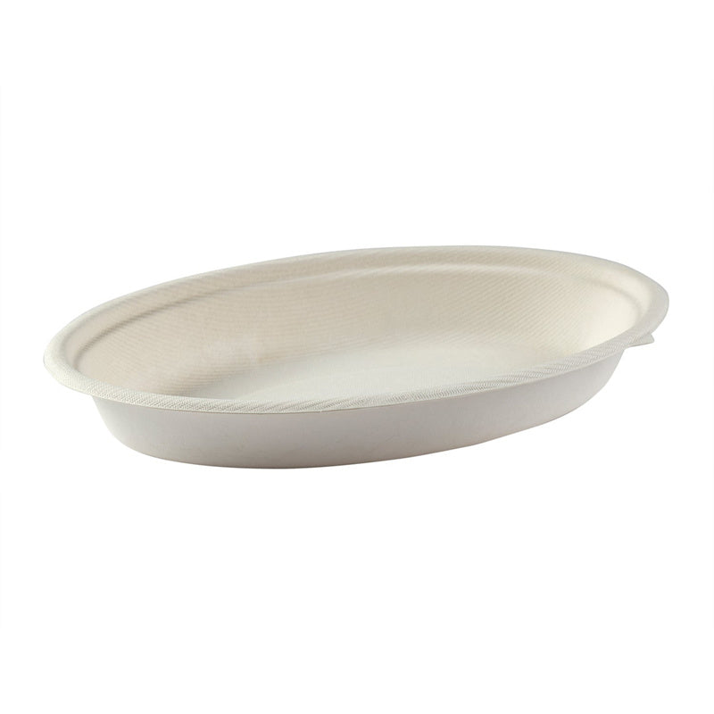 Compostable Fiber Burrito Bowl Oval PFAS Free