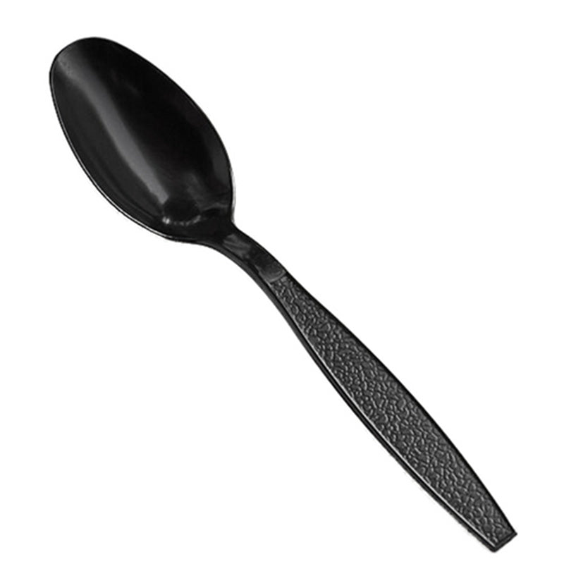 Disposable Heavy Duty Black Spoon