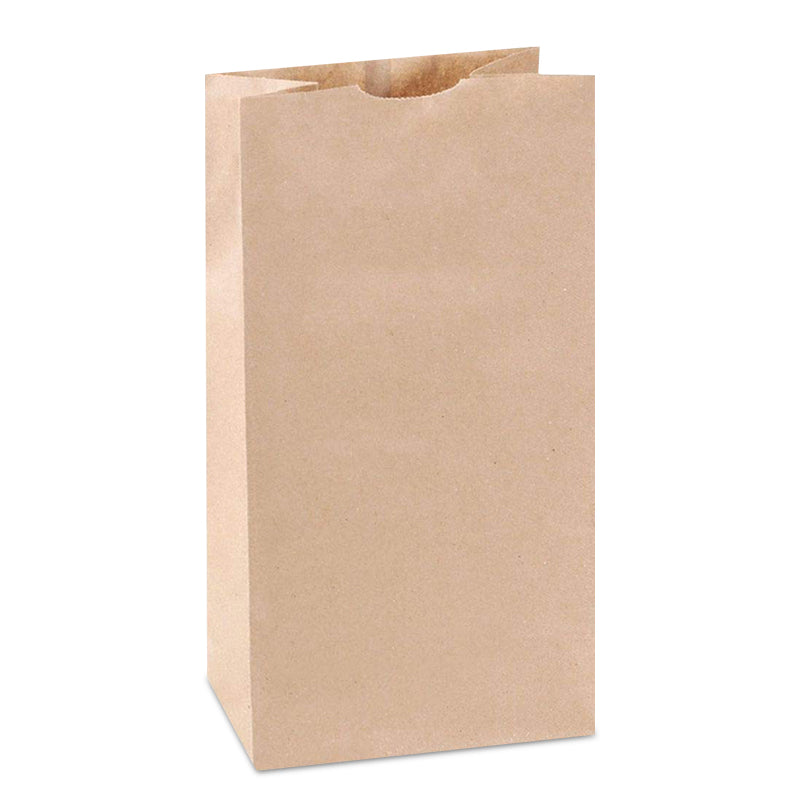 Custom Printed Recycled Paper Bag Brown/White Food Bag