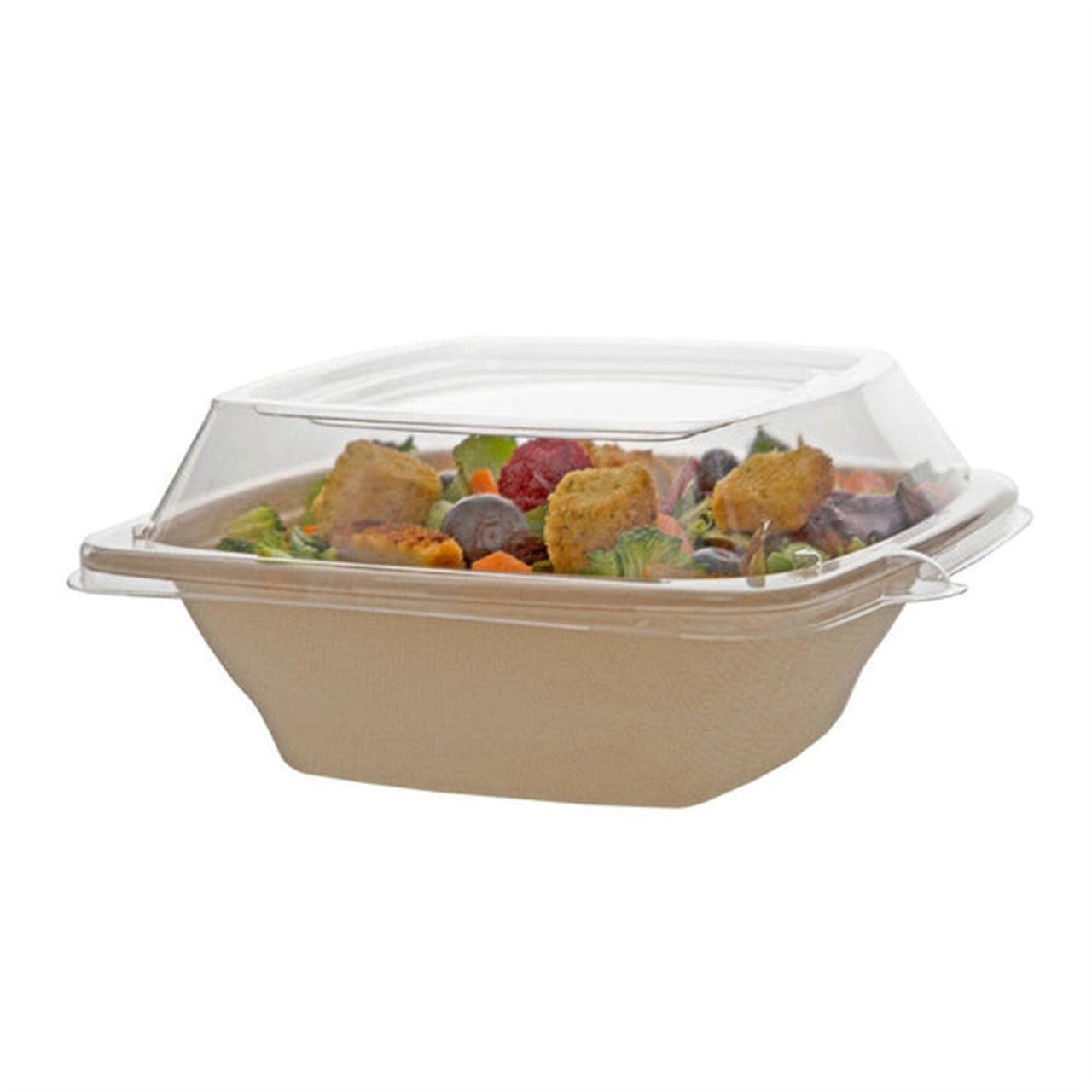 Clear Plastic Lids For 24-32oz Square Bowls
